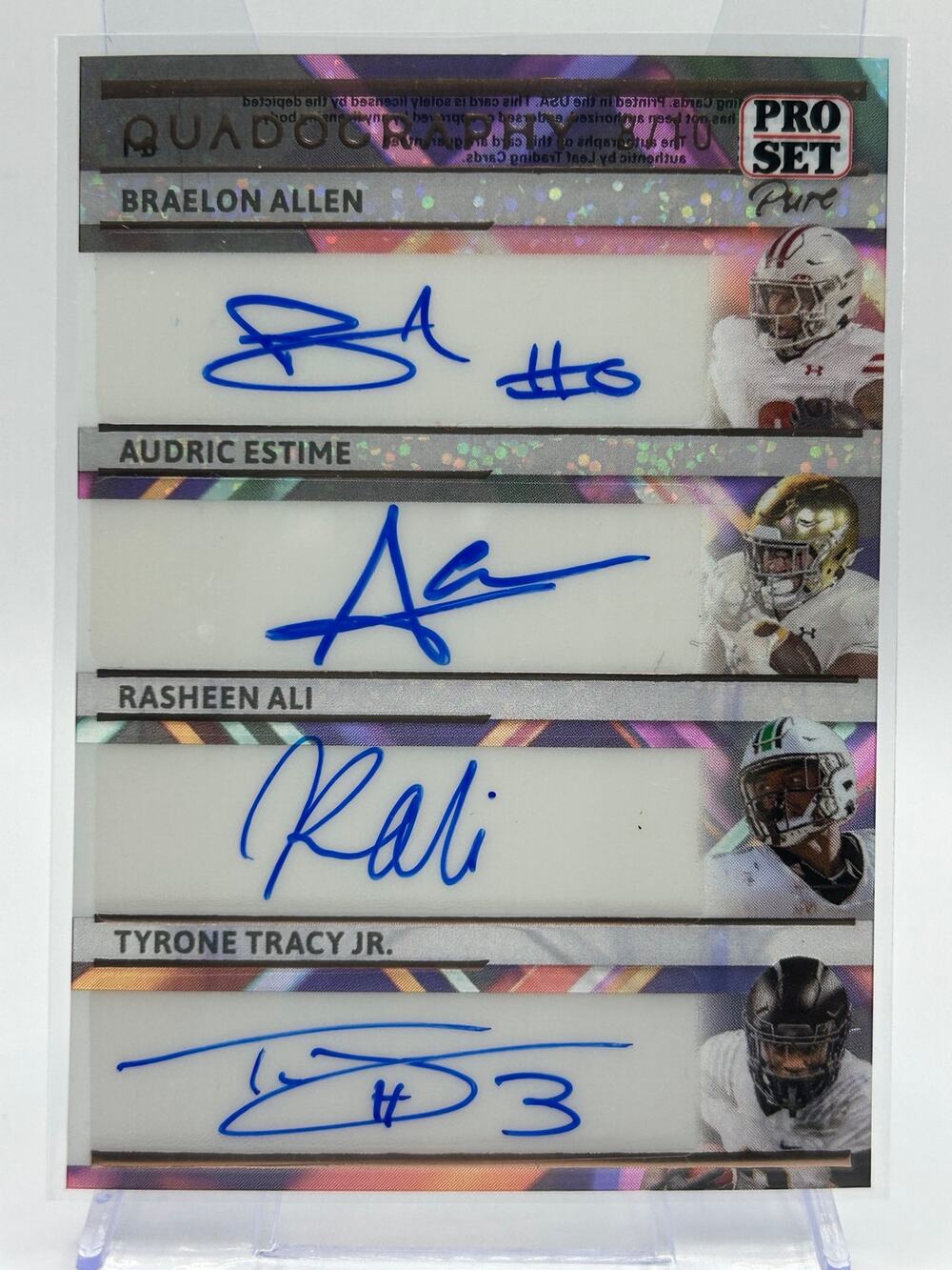 2024 Leaf Pro Set Pure Braelon Allen Estime Rasheen Ali Tyrone Tracy Jr Auto /10